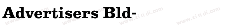 Advertisers Bld字体转换